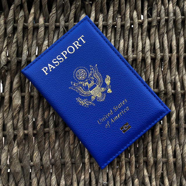 leather USA Passport Cover