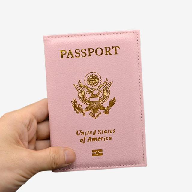 leather USA Passport Cover