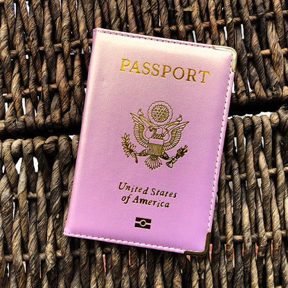 leather USA Passport Cover