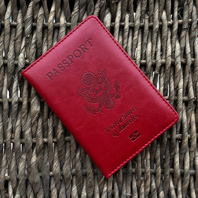 leather USA Passport Cover