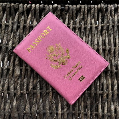 leather USA Passport Cover