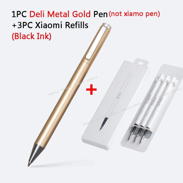 Xiaomi Deli Metal Sign Pen Pens Gold