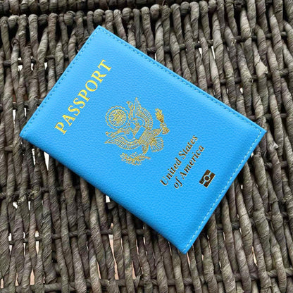 leather USA Passport Cover