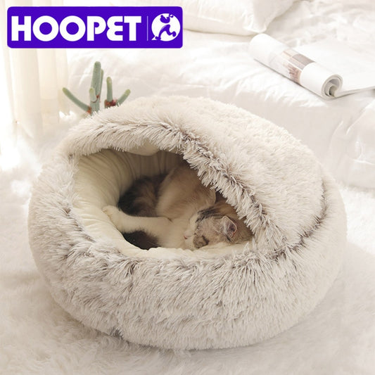 Style Pet Dog Cat Bed Round Plush Cat