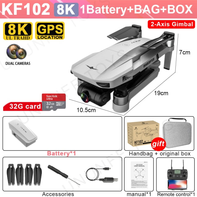 KF102 Drone 4K HD Camera With 5G