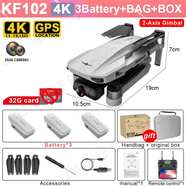 KF102 Drone 4K HD Camera With 5G