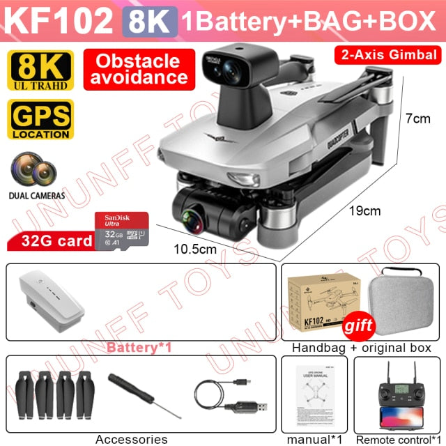 KF102 Drone 4K HD Camera With 5G