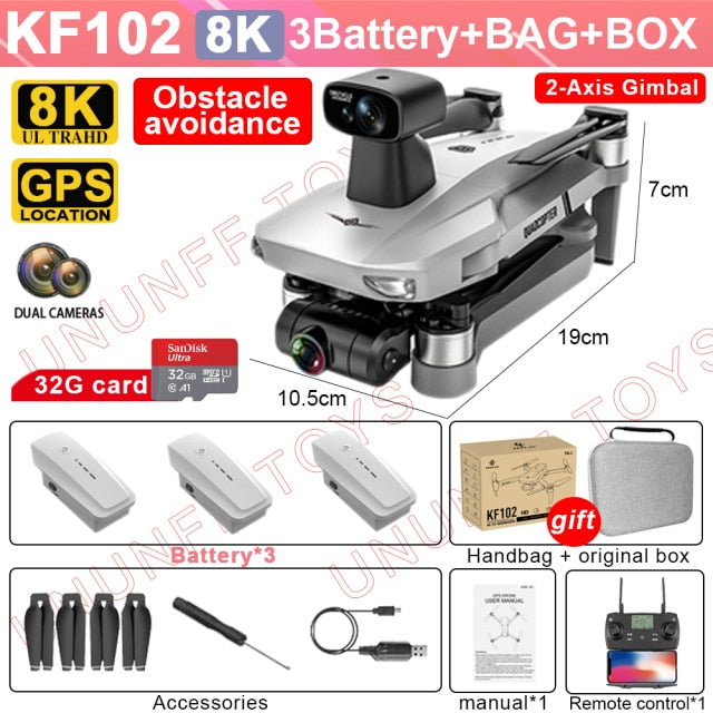 KF102 Drone 4K HD Camera With 5G