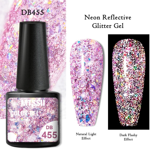 Reflective Glitter Gel Nail Polish