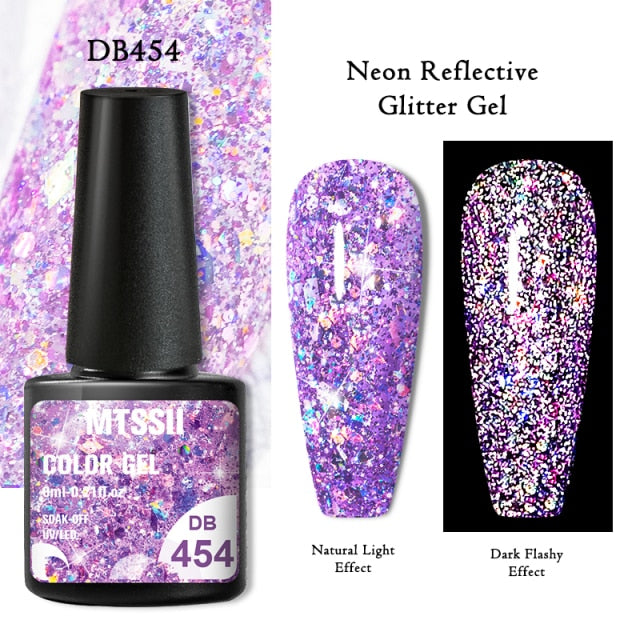 Reflective Glitter Gel Nail Polish