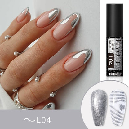 Reflective Glitter Line Gel Nail Polish