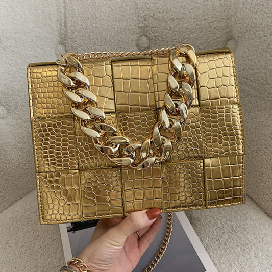 Alligator Crocodile Pattern Cross body Bag