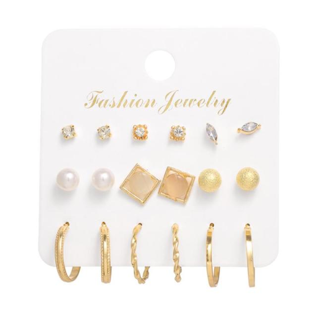 Earrings Set Pearl