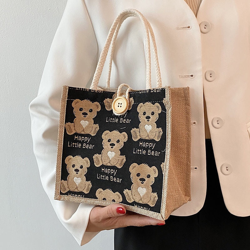 Cute Bear Pattern Shoulder Bag