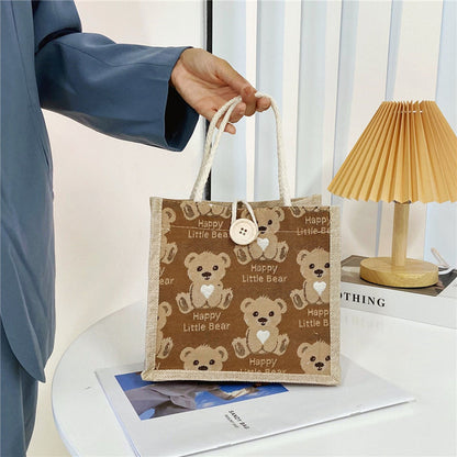 Cute Bear Pattern Shoulder Bag