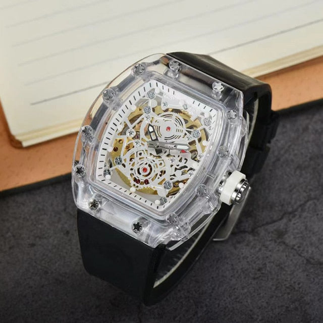 White Automatic Mechanical Watch