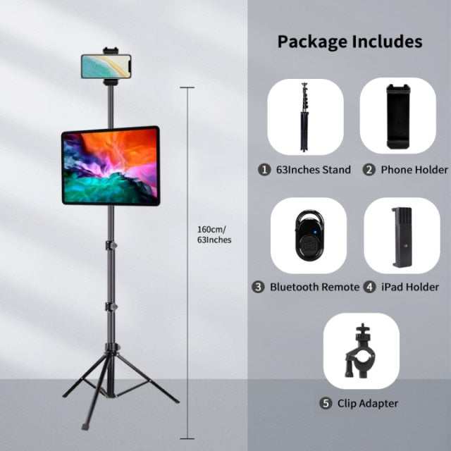 Mobile Phone Tripod Stand with Bluetooth