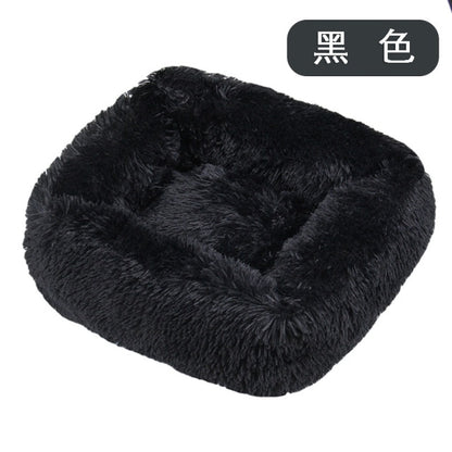 Long Plush Dog Bed Warm Plush Cat House