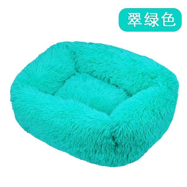 Long Plush Dog Bed Warm Plush Cat House