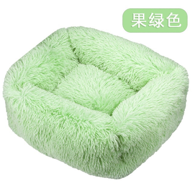 Long Plush Dog Bed Warm Plush Cat House