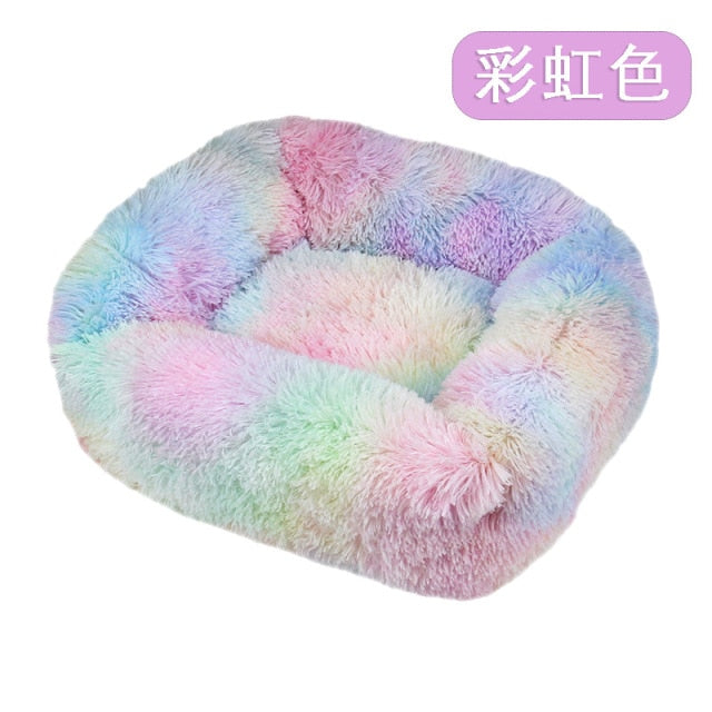 Long Plush Dog Bed Warm Plush Cat House