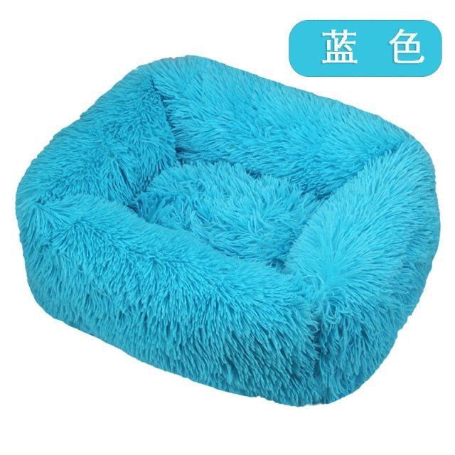 Long Plush Dog Bed Warm Plush Cat House