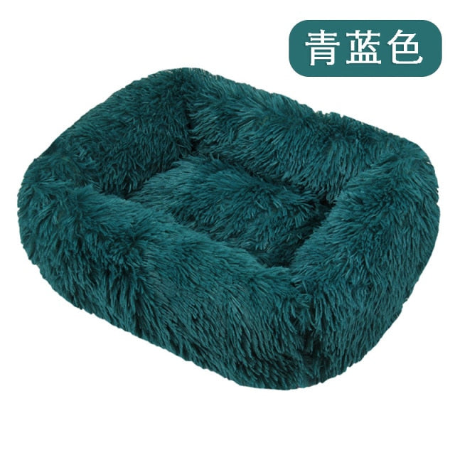 Long Plush Dog Bed Warm Plush Cat House