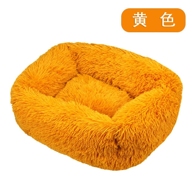 Long Plush Dog Bed Warm Plush Cat House