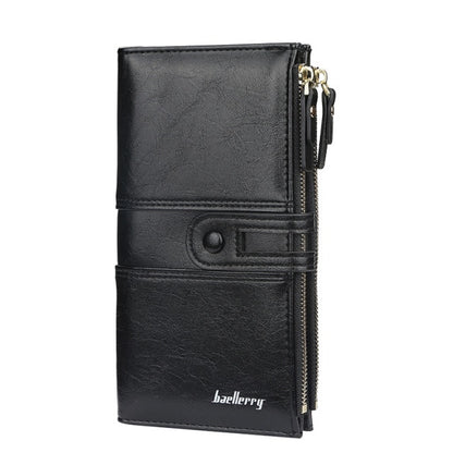 Engrave Wallets Fashion Long Leather