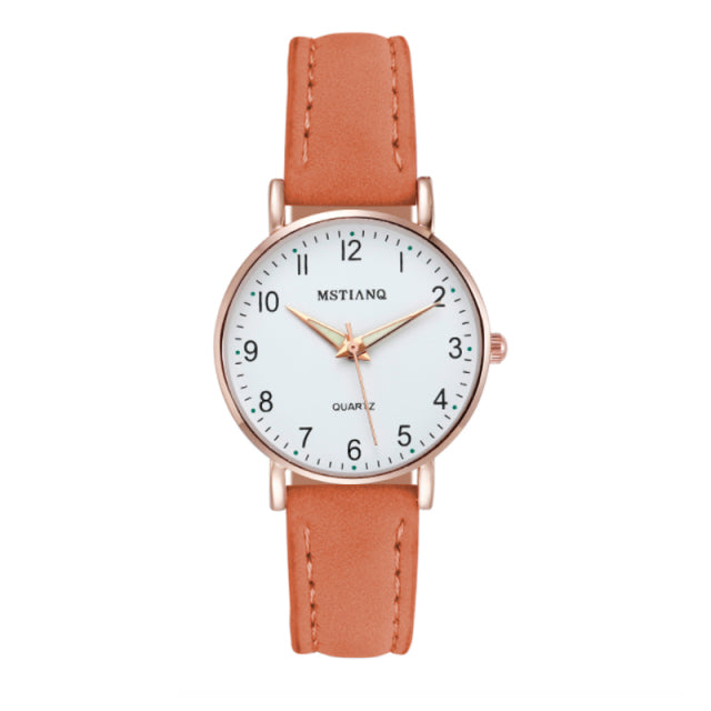 Casual Leather Belt Watch