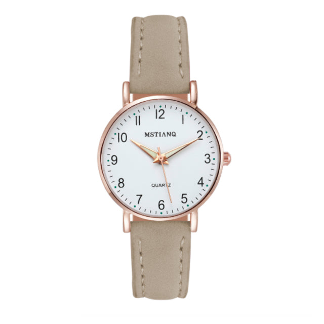 Casual Leather Belt Watch