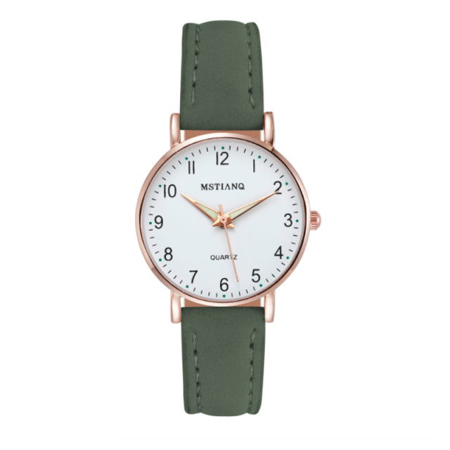 Casual Leather Belt Watch