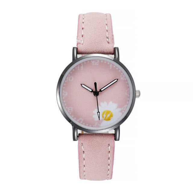 Casual Leather Belt Watch