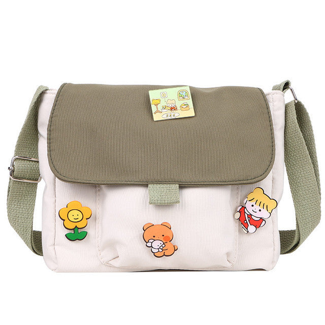 Canvas Flap-bag All-match Students Female Handbag