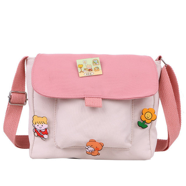 Canvas Flap-bag All-match Students Female Handbag