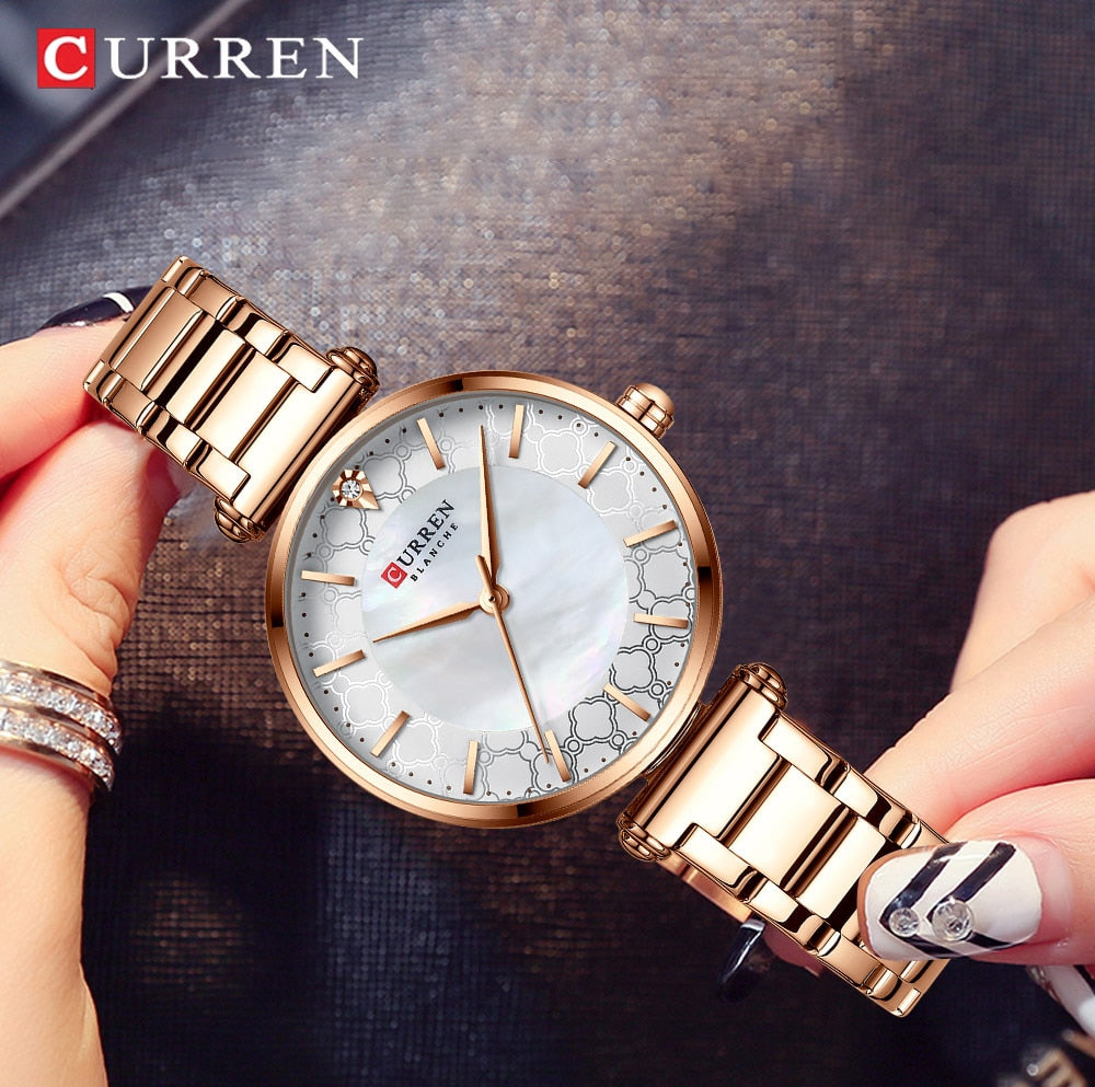 Luxury Brand Elegant Charming Thin Quartz Ladies Wristwatch