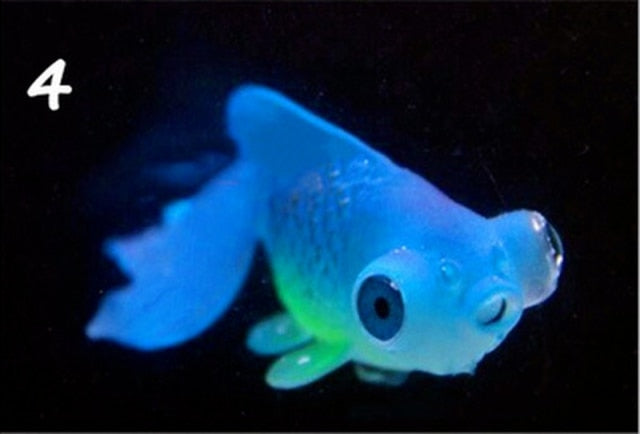 Silicone Artificial Night Luminous Hippocampus Fish Tank