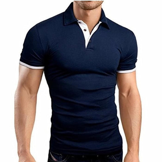 T-shirt Lapel Casual Short-sleeved