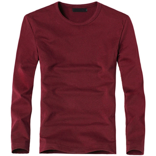 T-Shirt V-Neck Long Sleeve