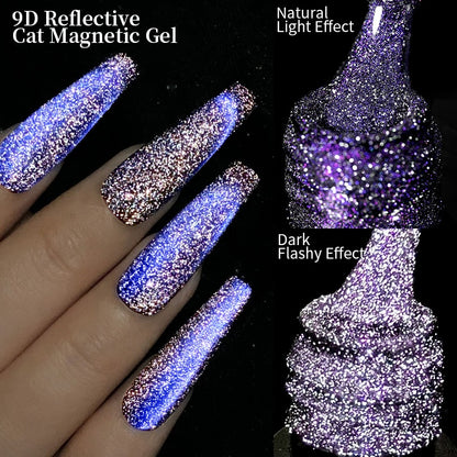 Reflective Cat Magnetic Gel Nail Polish