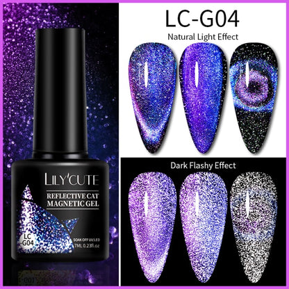 Reflective Cat Magnetic Gel Nail Polish