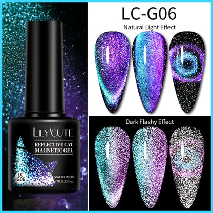 Reflective Cat Magnetic Gel Nail Polish