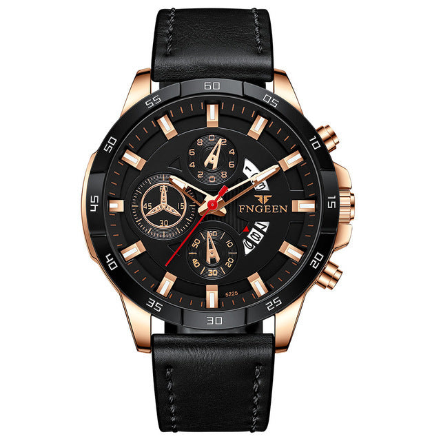 Luxury Chronograph Full Steel Waterproof Quartz Watch