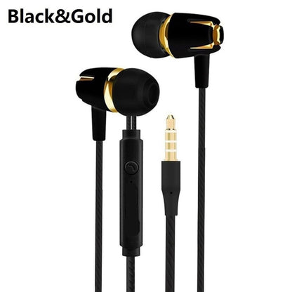 Wired Earphone Electroplating Bass Stereo