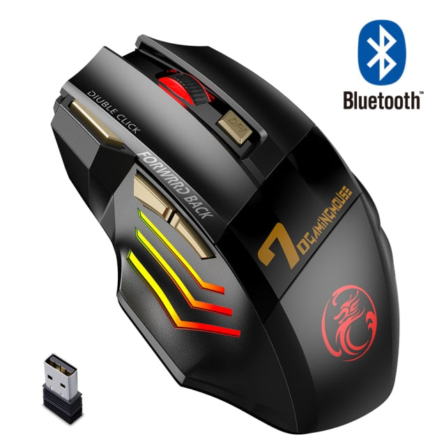 Rechargeable Wireless Mouse Bluetooth Gamer