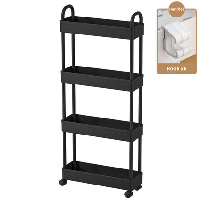 Layer Floor Cart Shelves Kitchen Shelf