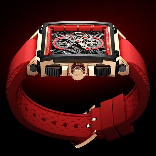 Brand Luxury Watches Square Digital Sports