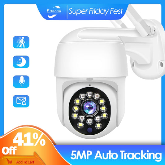 5MP IP WiFi 1080P PTZ CCTV Security Protection