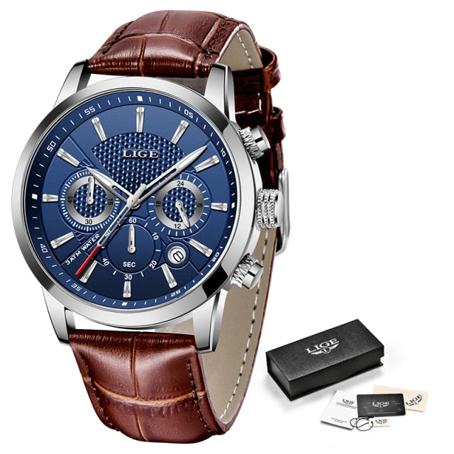 Top Brand Luxury Casual Leather Quartz