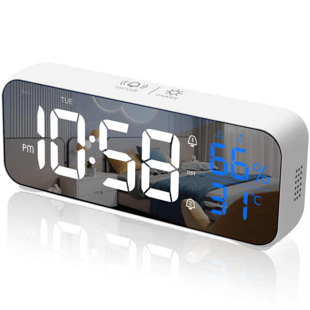 Wireless Mirror Alarm Clock